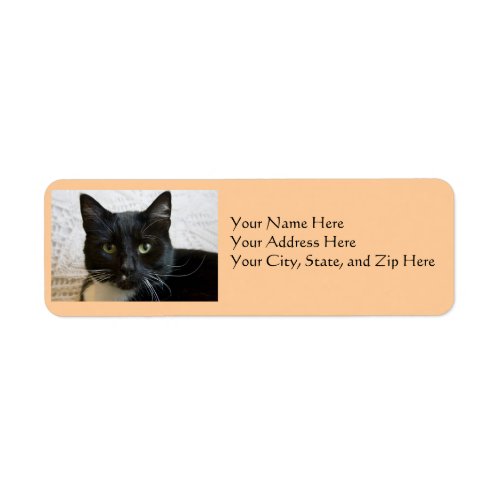 Address Labels Lilly the Cat Label