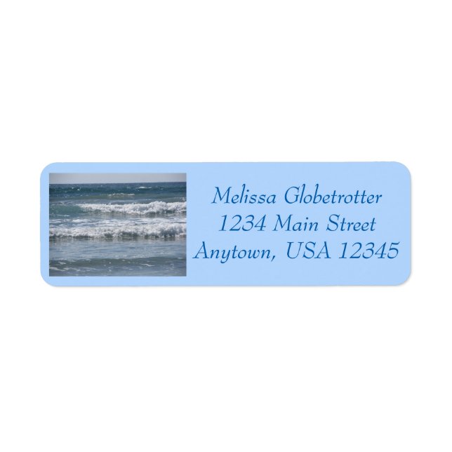 Address Labels--Multiple Waves Label (Front)