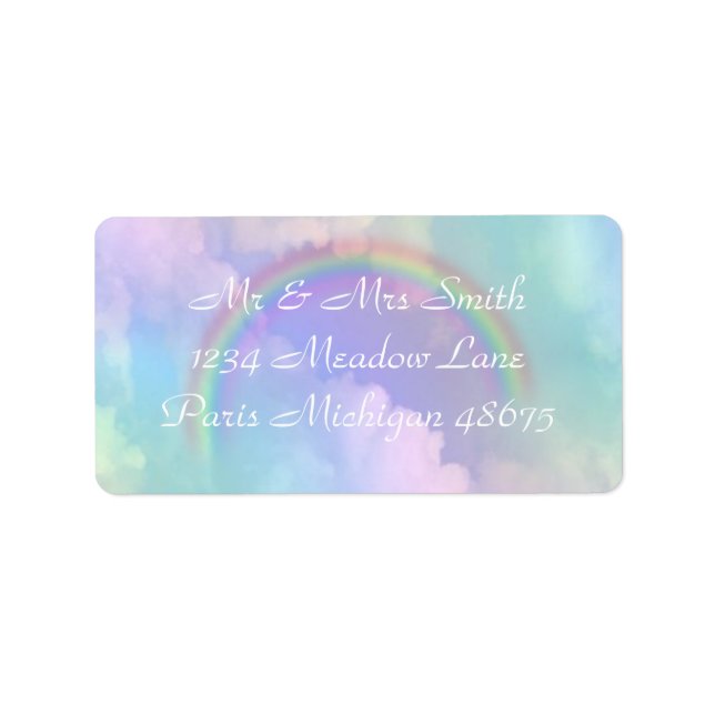 Address Labels/Rainbow and Clouds Label (Front)