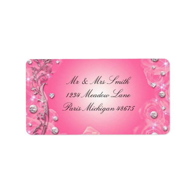 Address Labels/Roses and Diamonds Label (Front)