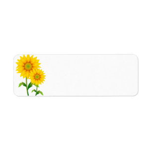 Address Labels-Sunflowers Label
