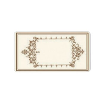 Address Labels With Brown Vintage Scrollwork by ebhaynes at Zazzle
