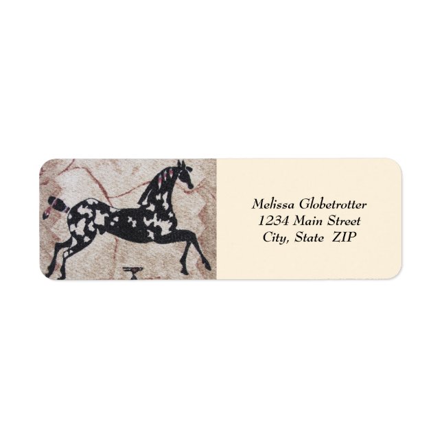 Address Labels--Woven Pony Label (Front)