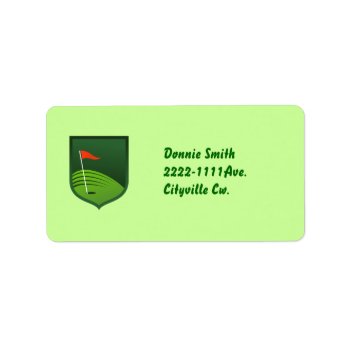 Address Lable Label by DKGolf at Zazzle
