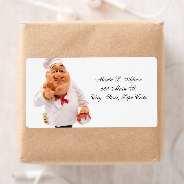 Address Return Labels Bakery Ice Cream Chef (Insitu)