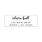 Address Rubber Stamp | Modern Minimalist Script