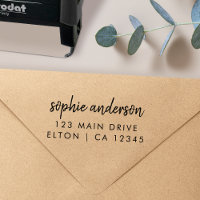 Address Rubber Stamp | Modern Self Addressed