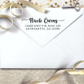 Address Stamp, Self Inking, Pre-Inked, Black Ink (Example)