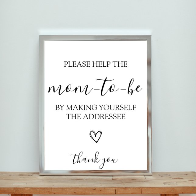 Address the Envelope Baby Shower Sign (Creator Uploaded)