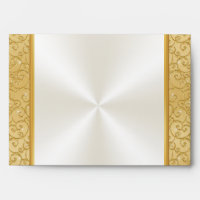 Off White and Gold Wedding Envelopes, Many Sizes Envelope