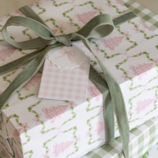 Addy's Christmas Trees Wrapping Paper Sheets