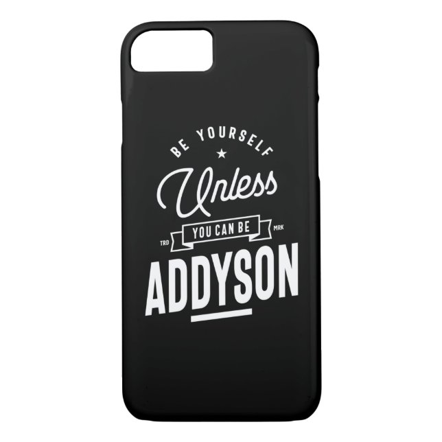 Addyson Personalized Name Birthday Case-Mate iPhone Case (Back)