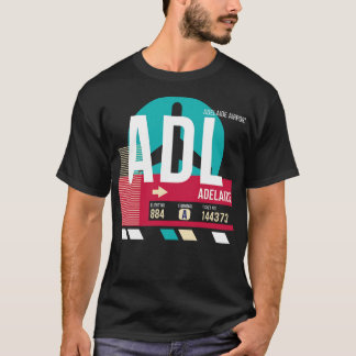 Adelaide ADL Australia Airport Code Baggage Tag T-Shirt