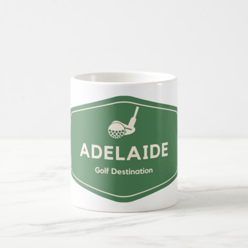 Adelaide Australia _ Golf Course Destination Logo Coffee Mug