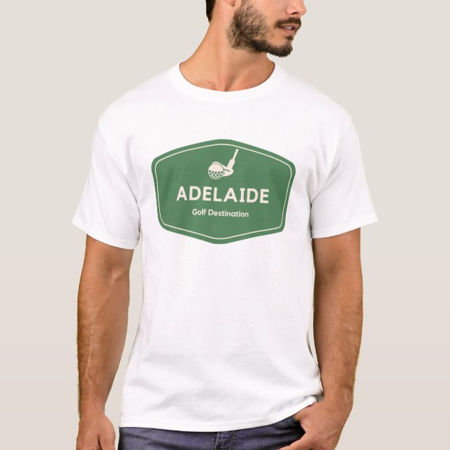 Adelaide Australia - Golf Course Destination Logo T-Shirt (Front)