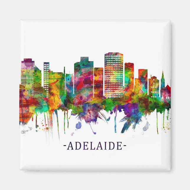 Adelaide Australia Skyline Magnet (Front)