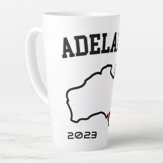 Adelaide City Map Customized Year Latte Mug
