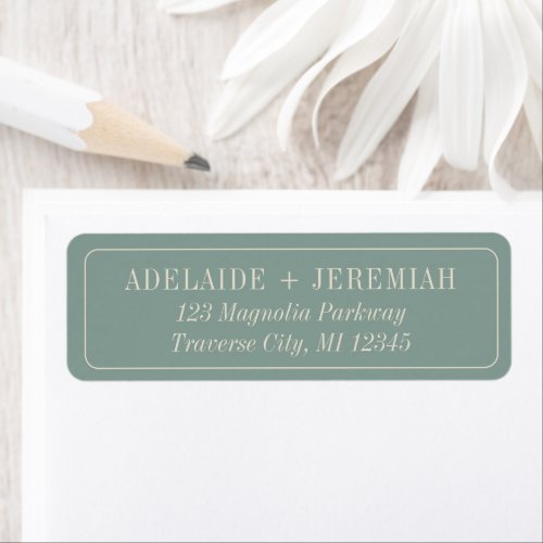 Adelaide  Curated Colors  Wedding Address Label