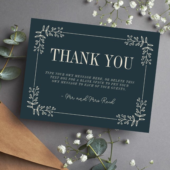 Adelaide | Curated Colors | Wedding Thank You Card (Creator Uploaded)