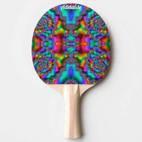 ADELAIDE  DISCO BALL  Original Fractal  Ping Po Ping Pong Paddle