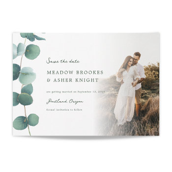 Adelaide Eucalyptus Wedding Save The Date by origamiprints at Zazzle