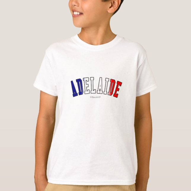Adelaide in Australia national flag colors T-Shirt (Front)
