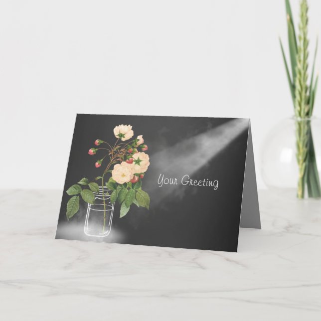 Adelaide Rose on Black Card (Front)