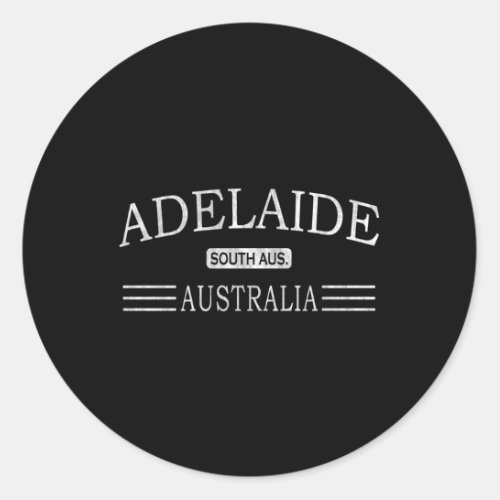 Adelaide South Australia Classic Round Sticker