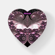 ADELAIDE ~ Valentines Pink and Black ~ Paperweight