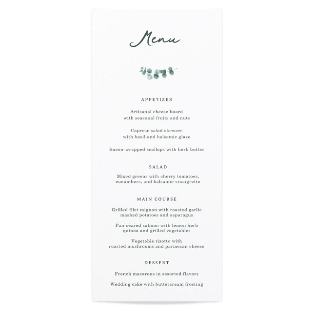 Adelaide Wedding Dinner Menu (Creator Uploaded)