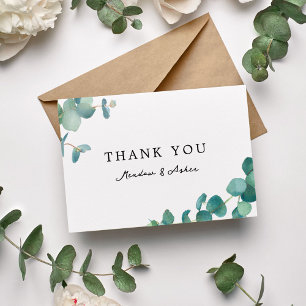 Adelaide Wedding Eucalyptus Thank You Card