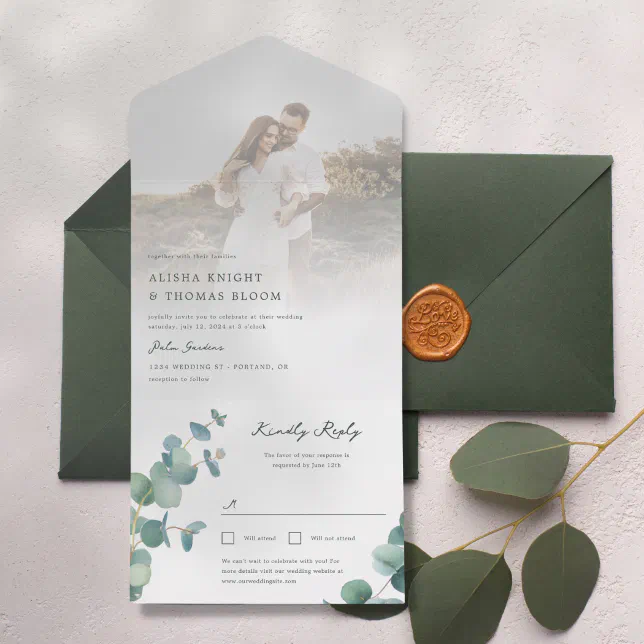 Adelaide Wedding Invitation With Postcard RSVP | Zazzle