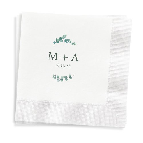 Adelaide Wedding Monogram Napkins