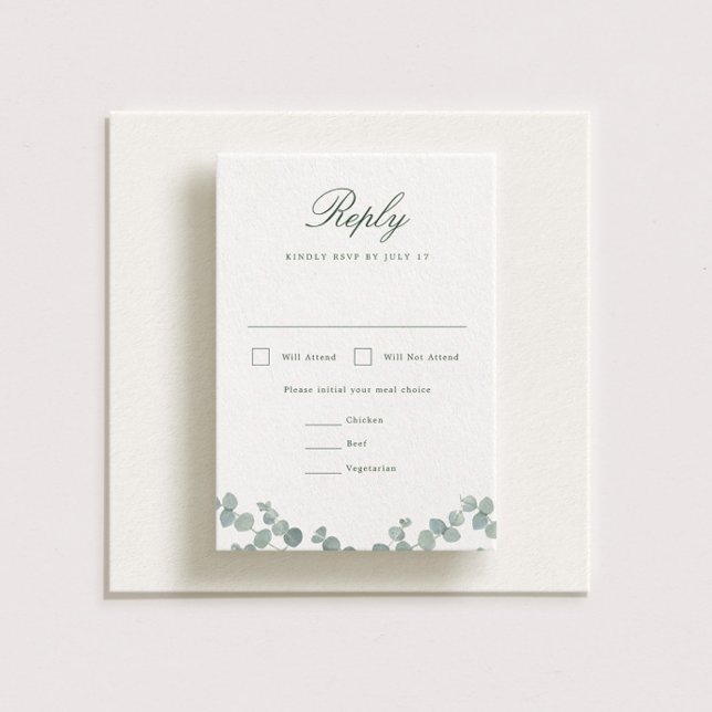 Adelaide Wedding Vertical RSVP Card (Creator Uploaded)