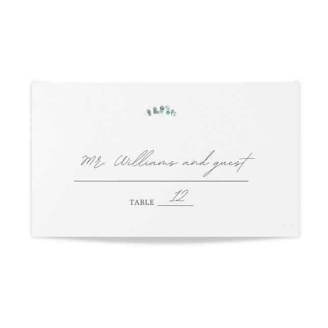 Adelaide Wedding Watercolor Eucalyptus Place Card (Creator Uploaded)