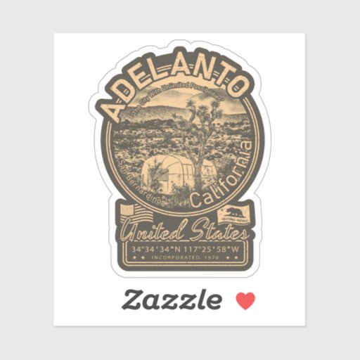 ADELANTO CALIFORNIA - CITY OF ADELANTO STICKER