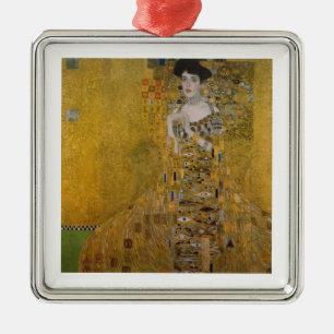 Adele Bloch Bauer by Gustav Klimt Metal Ornament