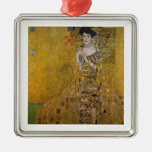 Adele Bloch Bauer by Gustav Klimt Metal Ornament