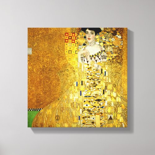 Adele Bloch_Bauer I by Gustav Klimt Canvas Print