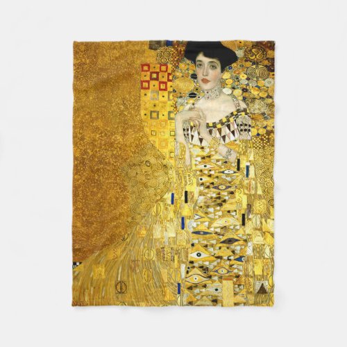 Adele Bloch_Bauer I by Gustav Klimt Fleece Blanket