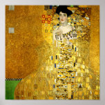 Adele Bloch-Bauer I by Gustav Klimt Poster Print<br><div class="desc">Portrait of Adele Bloch-Bauer I is a 1907 painting by Austrian Symbolist & Art Nouveau artist Gustav Klimt (1862-1918). This is the first of two portraits Klimt painted of Bloch-Bauer,  it has been referred to as the final and most fully representative work of his golden phase.</div>