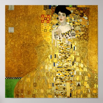 Adele Bloch-bauer I By Gustav Klimt Poster Print by GalleryGreats at Zazzle