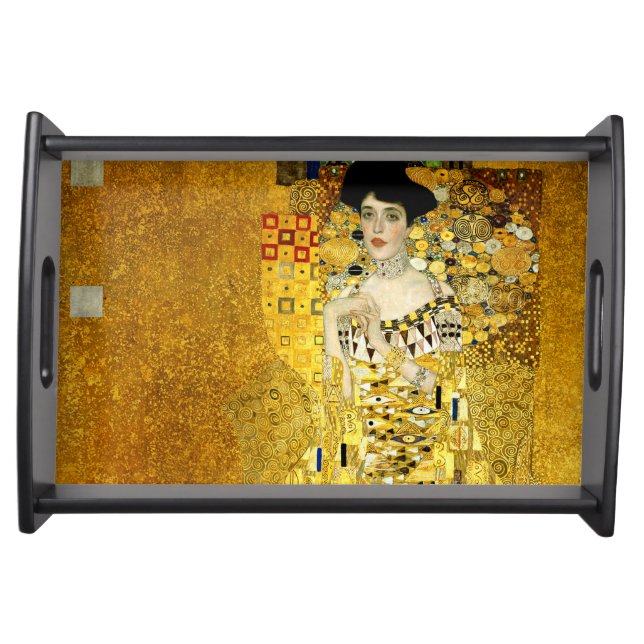 Adele Bloch-Bauer I by Gustav Klimt Serving Tray (Front)