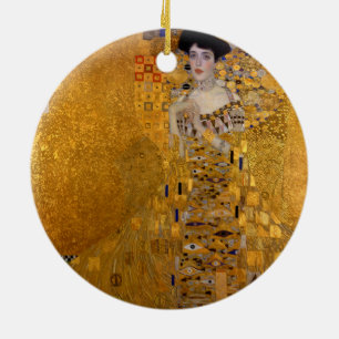 Adele Bloch-Bauer's Portrait by Gustav Klimt 1907 Ceramic Ornament