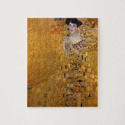 Adele Bloch_Bauers Portrait by Gustav Klimt 1907 Jigsaw Puzzle