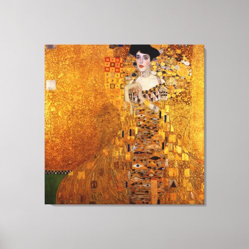 Adele Bloch_Bauers Portrait by Gustav Klimt Canvas Print