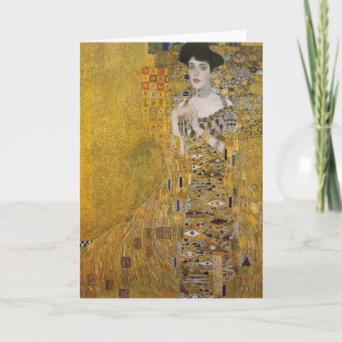 Adele Bloch_Bauers Portrait  by Gustav Klimt Card