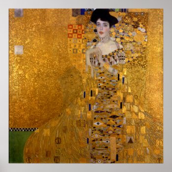 Adele Bloch-bauer's Portrait By Gustav Klimt In 19 Poster by EnhancedImages at Zazzle