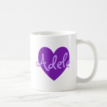 Adele In Purple Coffee Mug by purplestuff at Zazzle