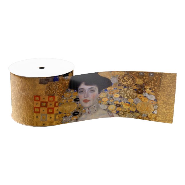 Adele, Lady in Gold Art by Gustav Klimt Grosgrain Ribbon (Spool)